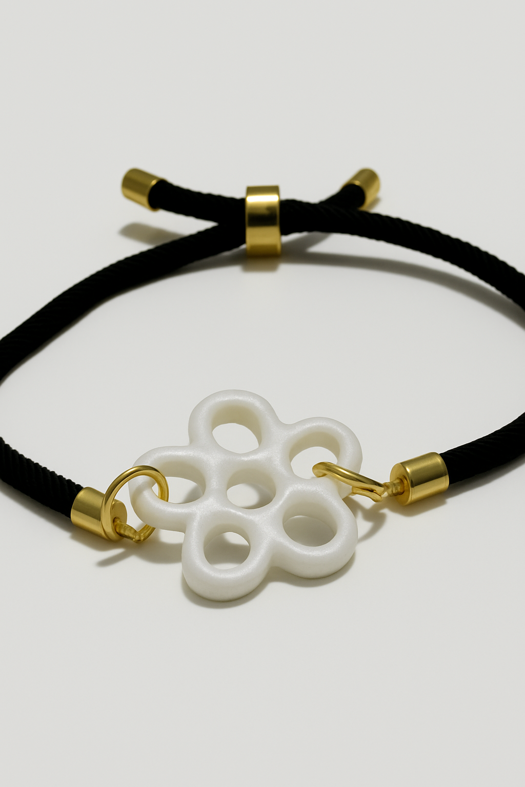 Pulsera flor blanca resina