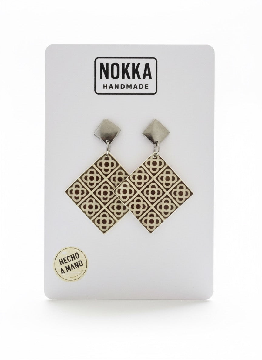 Pendientes Panot cuadrado colección Barcelona