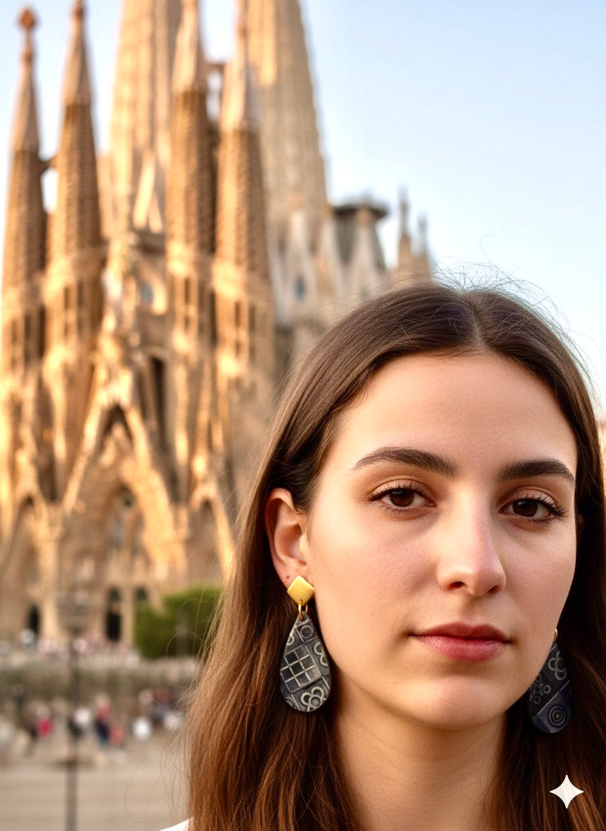 Pendientes lágrima Panot Barcelona